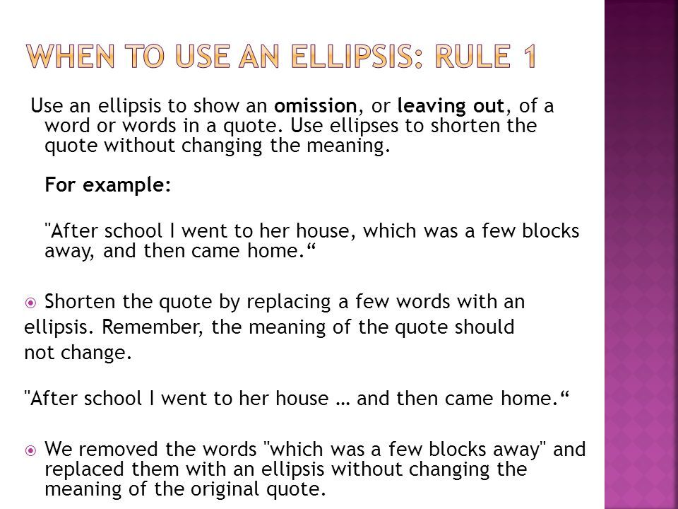 How To Use Ellipses When Quoting Poetry