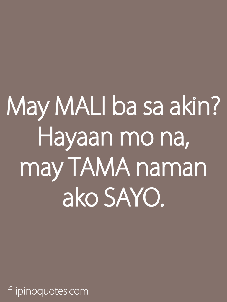 Short Funny Quotes About Self Tagalog