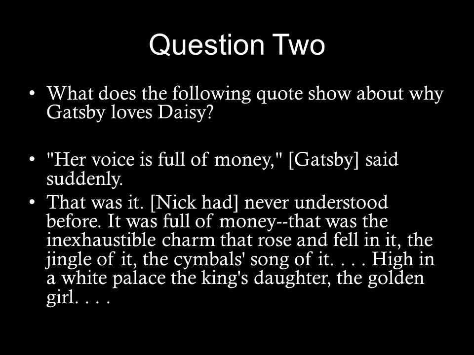 The Great Gatsby Chapter 7 Quotes