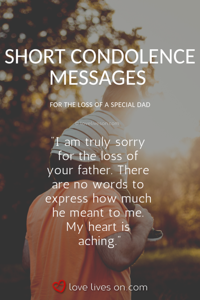 Messages Comfort Loss Of A Father Quotes Of Condolences ShortQuotes cc