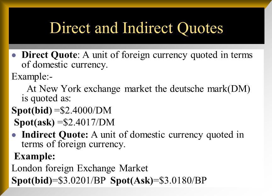 Binary Options Indonesia Direct And Indirect Quotation In Forex